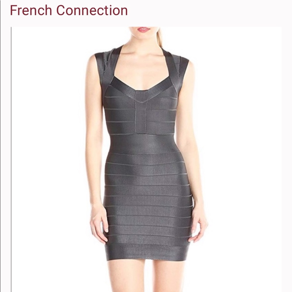 French Connection Banded Body Con dress